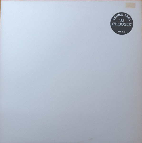 Prince Far I & Ashantie Roy* / Kongo Ashantie Roy* : 83 Struggle / Weeping Wailing (12")