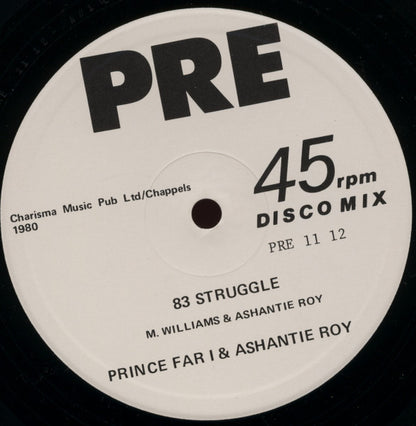 Prince Far I & Ashantie Roy* / Kongo Ashantie Roy* : 83 Struggle / Weeping Wailing (12")