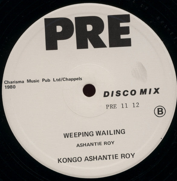 Prince Far I & Ashantie Roy* / Kongo Ashantie Roy* : 83 Struggle / Weeping Wailing (12")