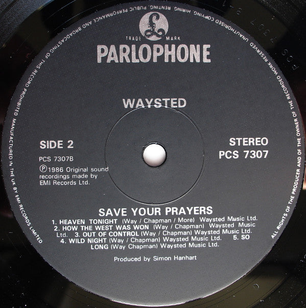 Waysted : Save Your Prayers (LP, Album)