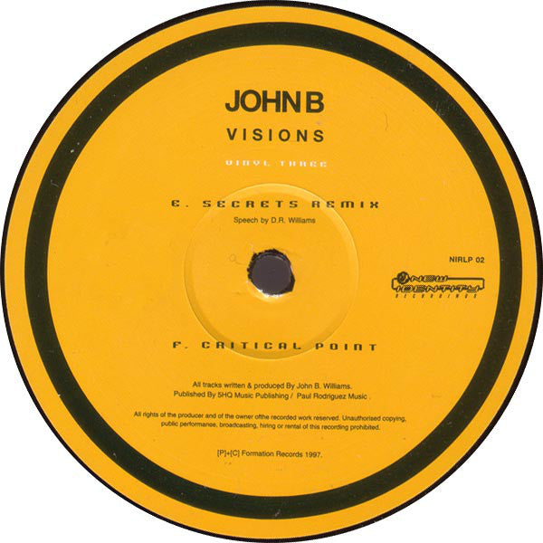 John B : Visions (4x12", Album)