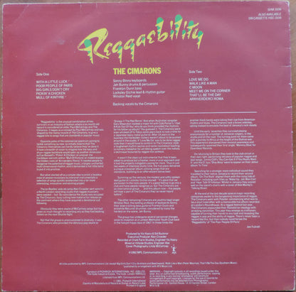 The Cimarons : Reggaebility (LP, Album)