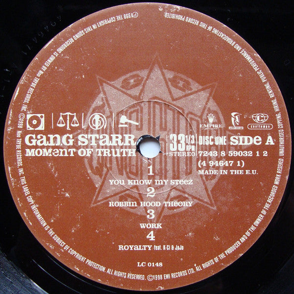 Gang Starr - Moment Of Truth (3xLP, Album) (VG / VG)