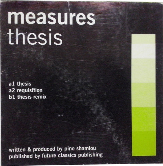 Measures : Thesis (12")