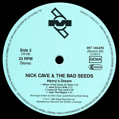 Nick Cave & The Bad Seeds : Henry's Dream (LP, Album, Ltd)