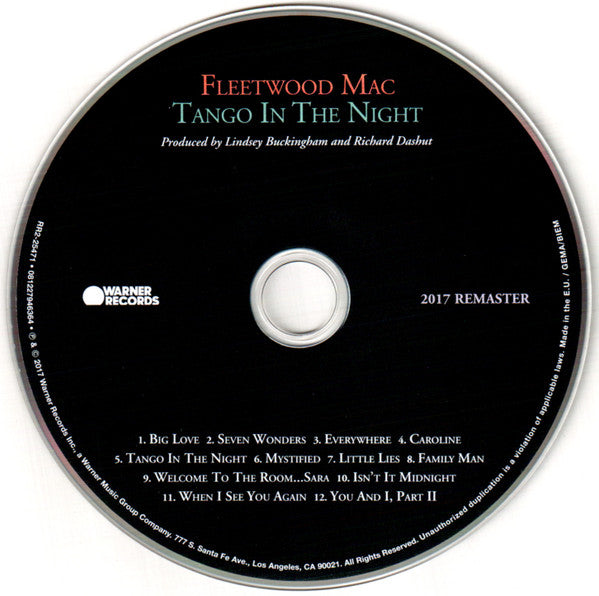 Fleetwood Mac : Tango In The Night (CD, Album, RE, RM)