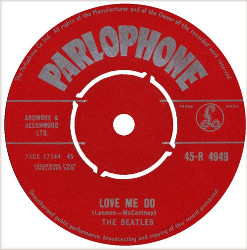 The Beatles : Love Me Do (7", Single)