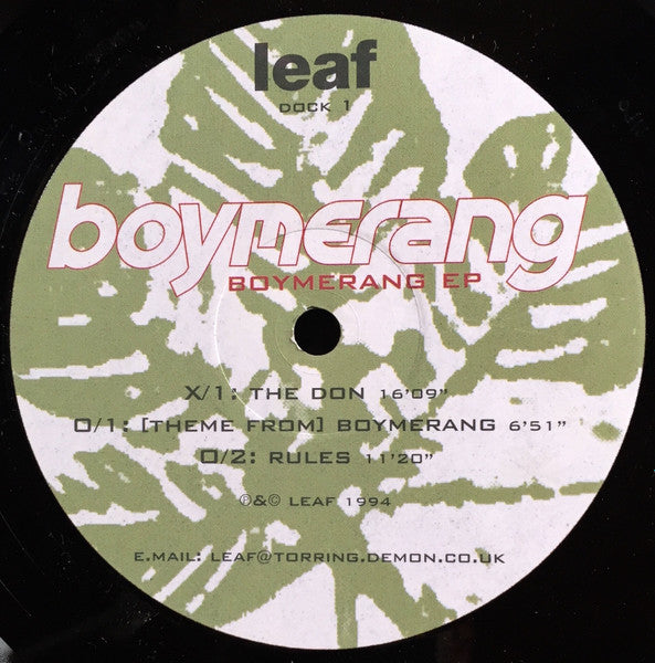 Boymerang : Boymerang EP (12", EP)