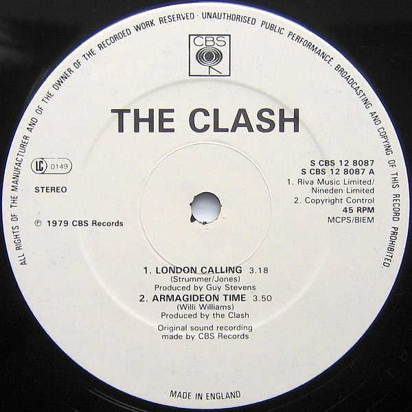 The Clash : London Calling And Armagideon Time (12", Single)