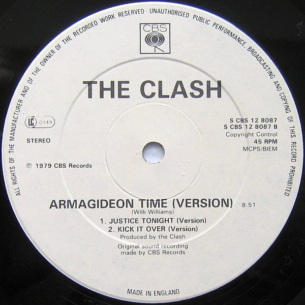 The Clash : London Calling And Armagideon Time (12", Single)