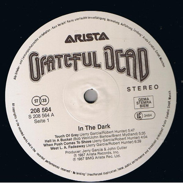 The Grateful Dead : In The Dark (LP, Album)