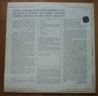 The Modern Jazz Quartet : Third Stream Music (LP, Album)