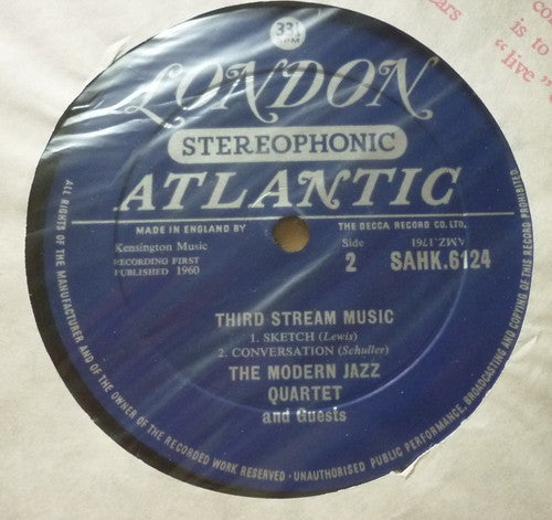The Modern Jazz Quartet : Third Stream Music (LP, Album)