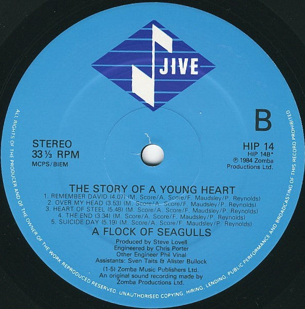 A Flock Of Seagulls : The Story Of A Young Heart (LP, Album)
