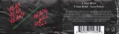 Yeah Yeah Yeahs : Heads Will Roll (7", Single, Ltd, Pic)