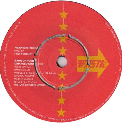 Gang Of Four : Damaged Goods / Love Like Anthrax / Armalite Rifle (7", Single, RE)