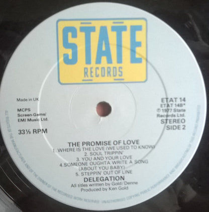 Delegation : The Promise Of Love (LP, Album)