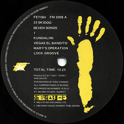 23 Skidoo : Seven Songs (LP, MiniAlbum)