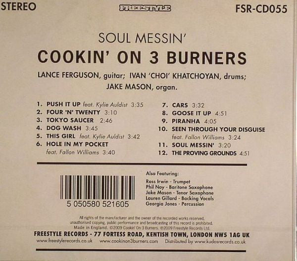 Cookin' On 3 Burners : Soul Messin' (CD, Album)