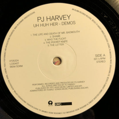 PJ Harvey : Uh Huh Her ‎– Demos (LP, Album)