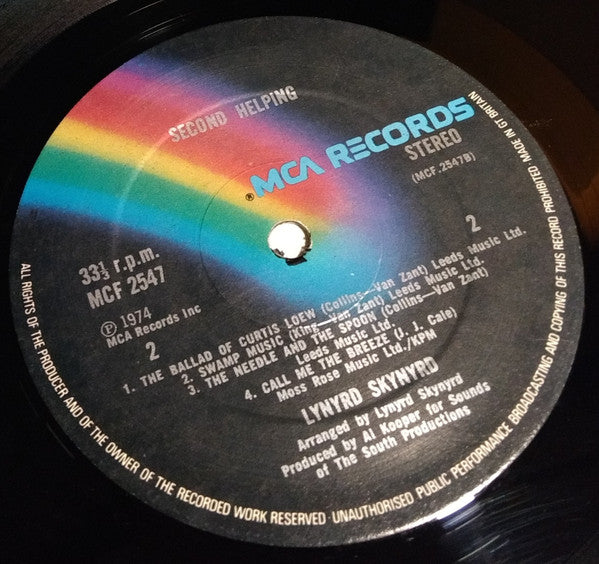 Lynyrd Skynyrd : Second Helping (LP, Album)