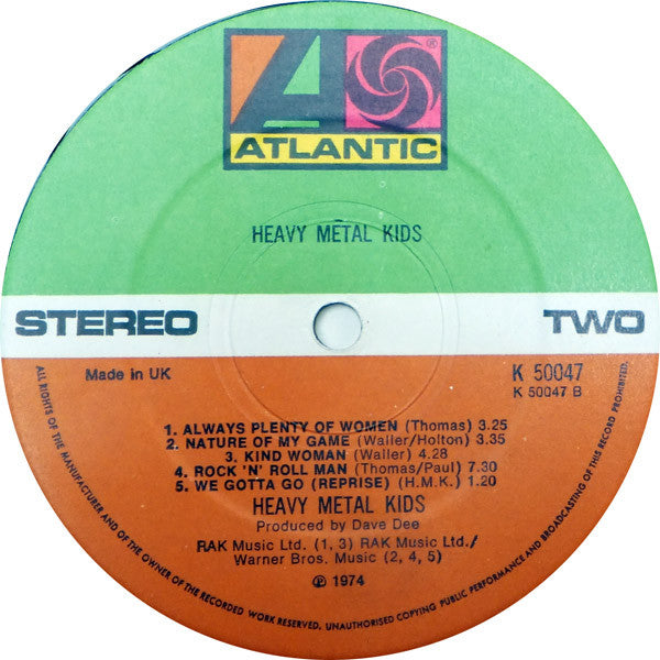 Heavy Metal Kids : Heavy Metal Kids (LP, Album)