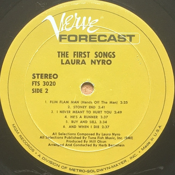 Laura Nyro : The First Songs... (LP, Album, RE)