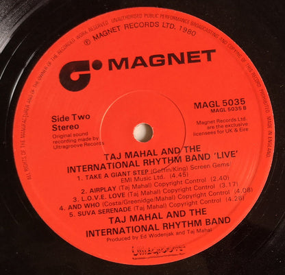 Taj Mahal And The International Rhythm Band : Live (LP, Album)