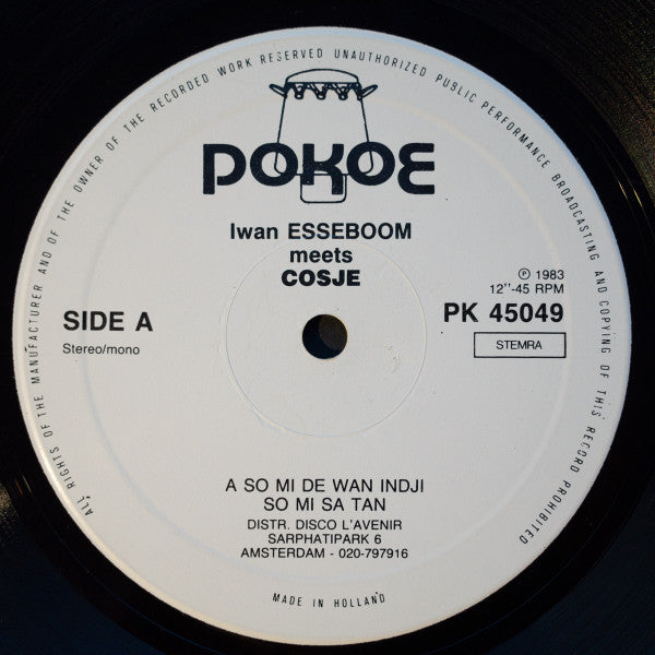 Iwan Esseboom Meets Cosje : Iwan Esseboom Meets Cosje (12")