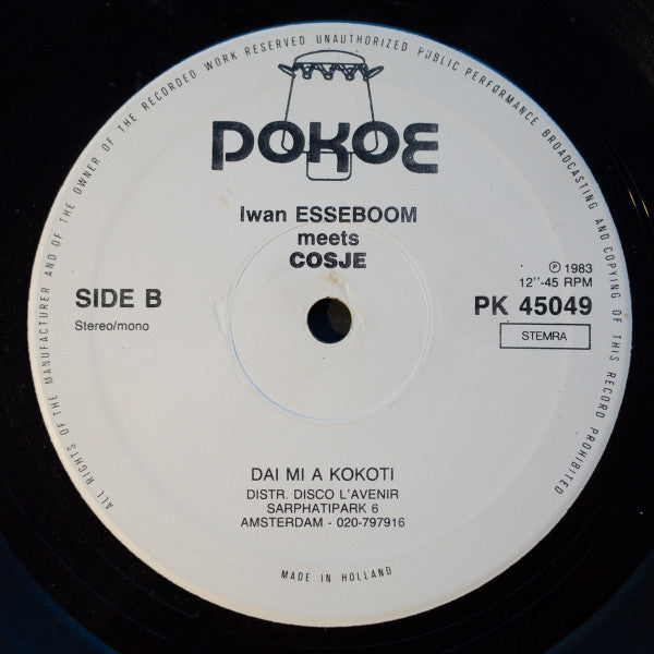 Iwan Esseboom Meets Cosje : Iwan Esseboom Meets Cosje (12")