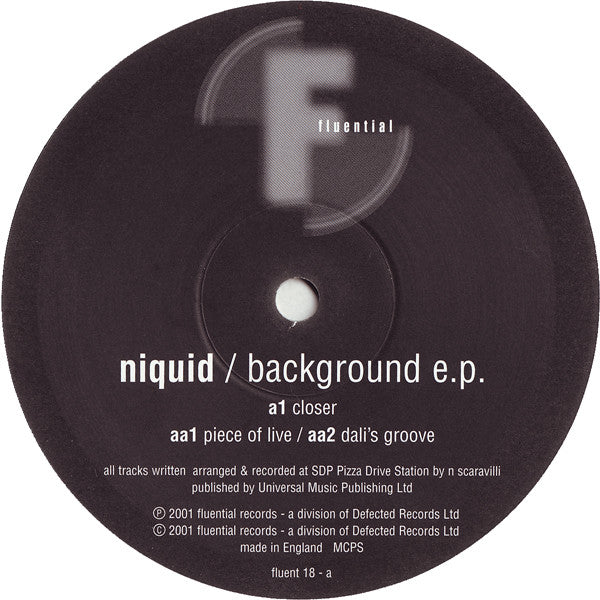 Niquid : Background E.P. (12", EP)