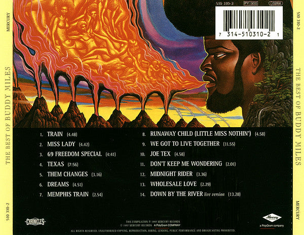 Buddy Miles : The Best Of (CD, Comp, RM)