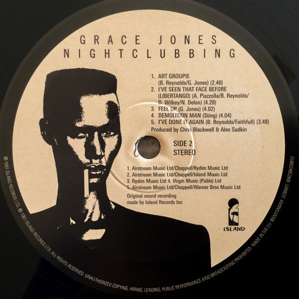 Grace Jones : Nightclubbing (LP, Album, RE, RM)