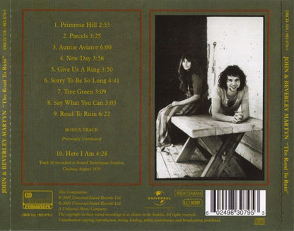 John & Beverley Martyn : The Road To Ruin (CD, Album, RE, RM)