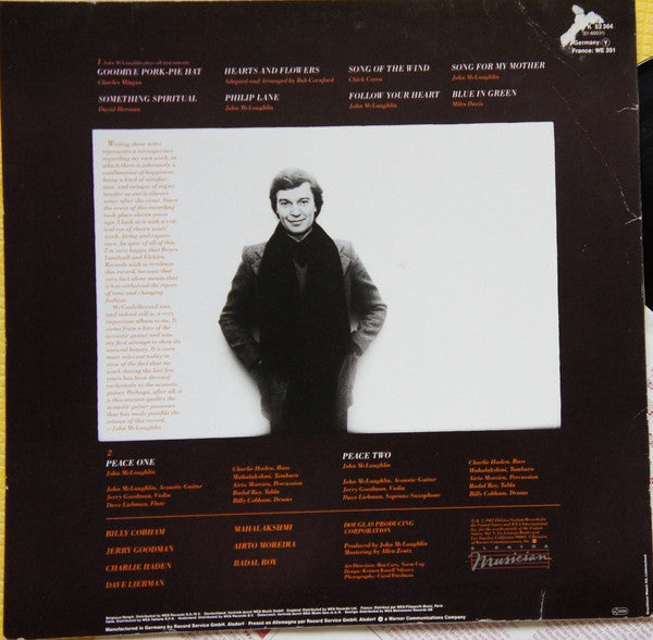 John McLaughlin : My Goals Beyond (LP, Album, RE)