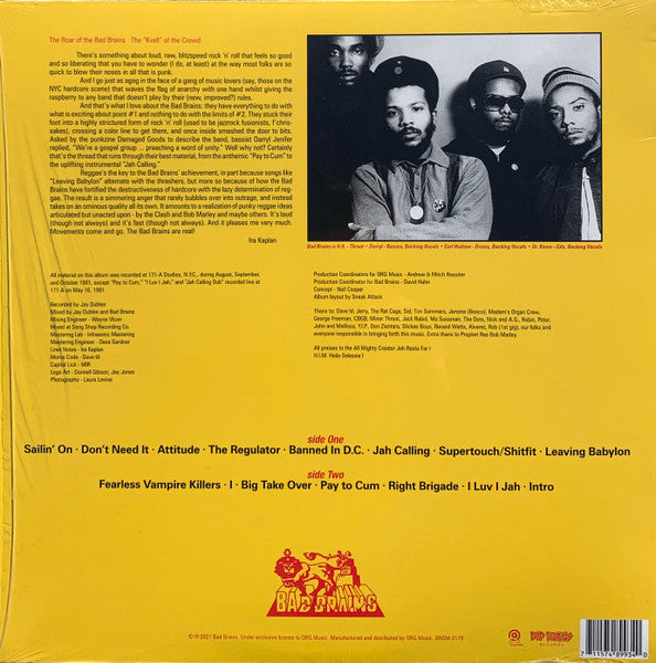 Bad Brains : Bad Brains (LP, Album, RE, RM)