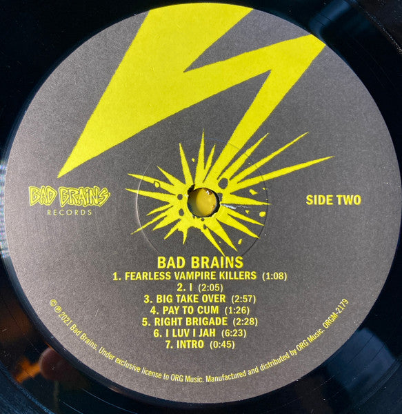 Bad Brains : Bad Brains (LP, Album, RE, RM)