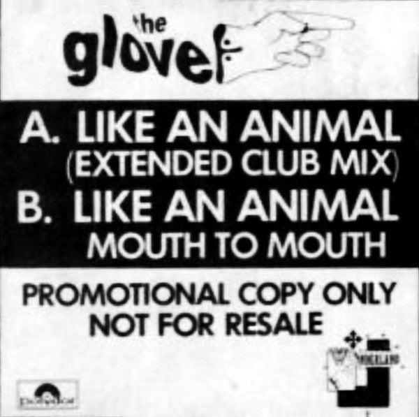 The Glove : Like An Animal (12", Single, Promo)