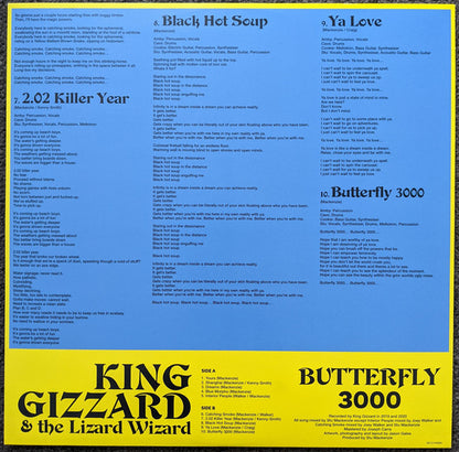 King Gizzard And The Lizard Wizard : Butterfly 3000 (LP, Album, Yel)