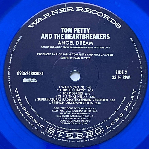 Tom Petty And The Heartbreakers : Angel Dream (Songs And Music From The Motion Picture "She's The One") (LP, Album, RSD, Ltd, RE, RM, Blu)