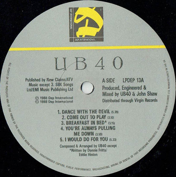 UB40 : UB40 (LP, Album)