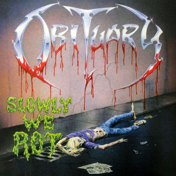 Obituary : Slowly We Rot (LP, Album, RE, RM, 180)