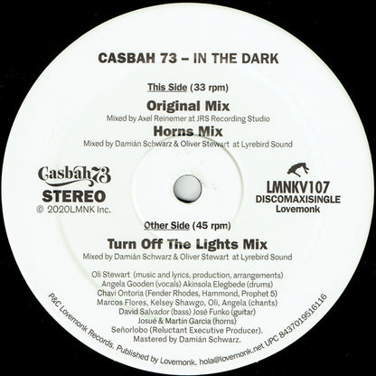 Casbah 73 : In The Dark (12", Maxi)