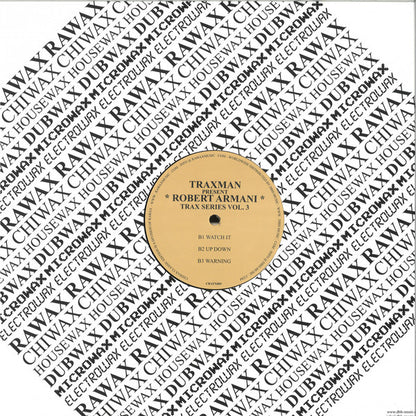 Traxman* Present Robert Armani : Trax Series Vol. 3 (12", EP, RE)