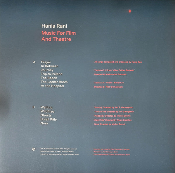 Hania Rani : Music For Film And Theatre (LP, Album, Ltd, Cle)