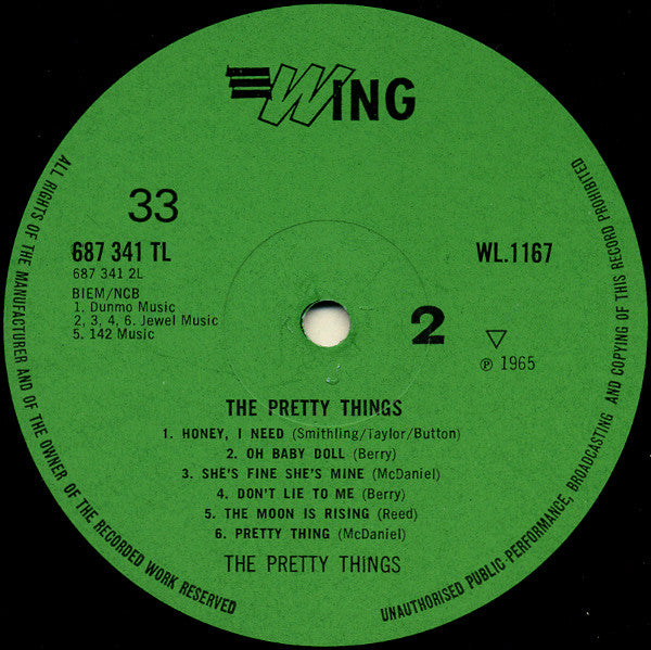 The Pretty Things : The Pretty Things (LP, Album, RE)