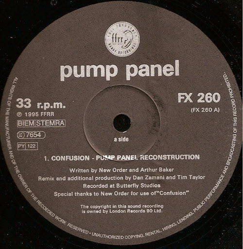 Pump Panel* : Confusion / Re-Mover (2x12")