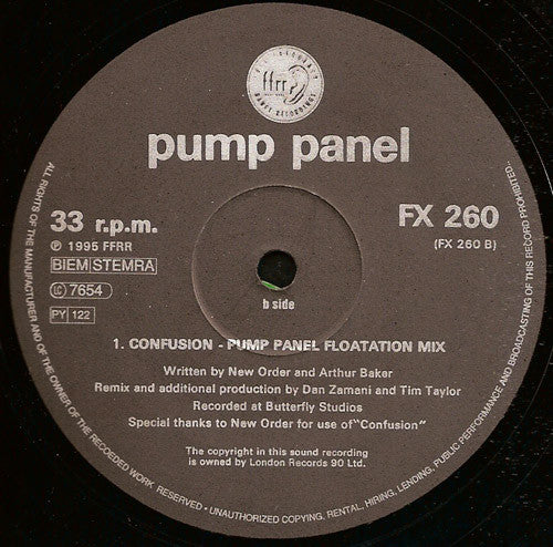 Pump Panel* : Confusion / Re-Mover (2x12")