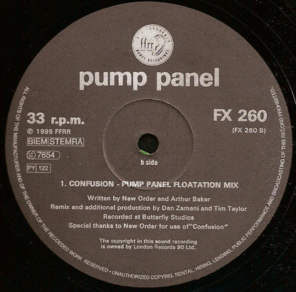 Pump Panel* : Confusion / Re-Mover (2x12")