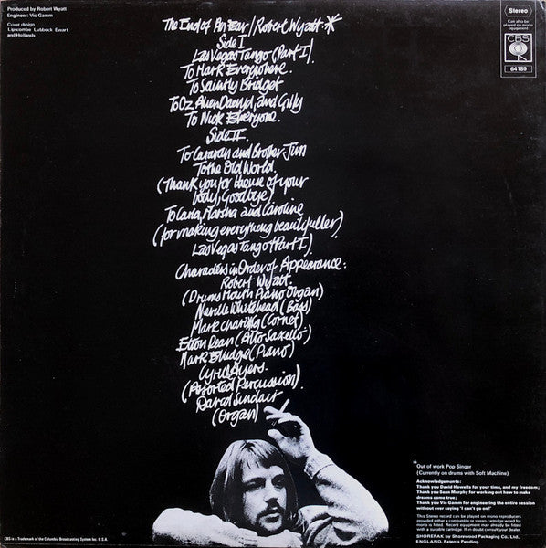 Robert Wyatt : The End Of An Ear (LP, Album)